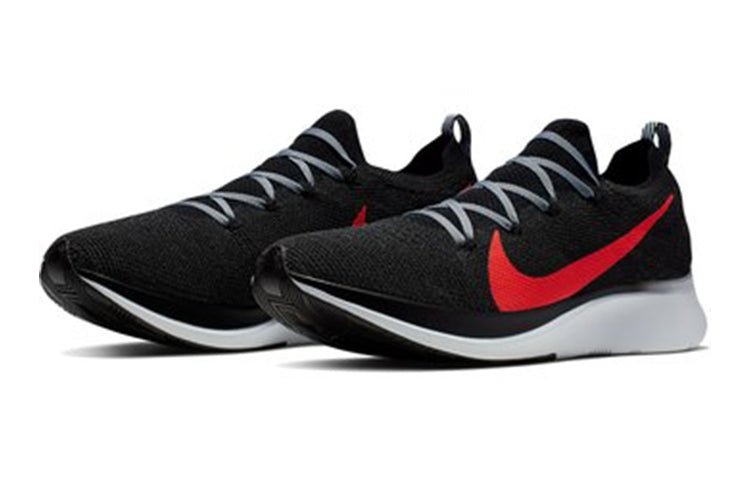 Nike Zoom Fly Flyknit 'Black Bright Crimson' AR4561-005 - Image 2