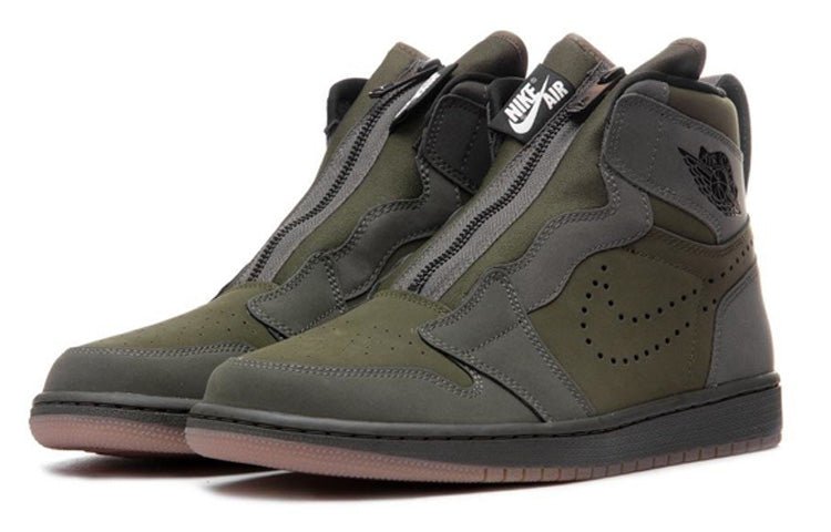 Air Jordan 1 High Zip 'Olive Canvas' AR4833-300 - Image 2