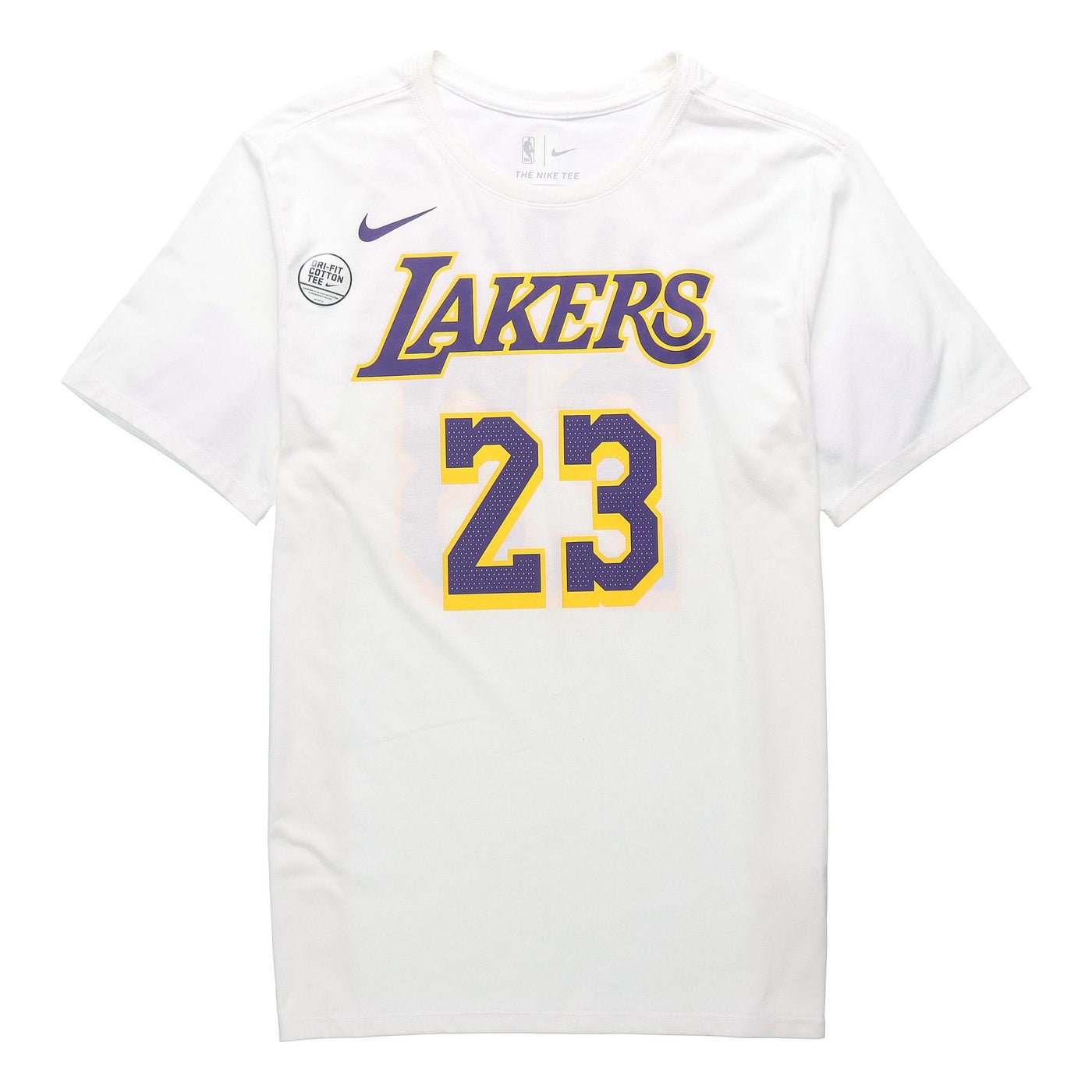 Nike NBA Jersey Short Sleeve limited Lakers LeBron James 23 Asia Edition White AR4888-109