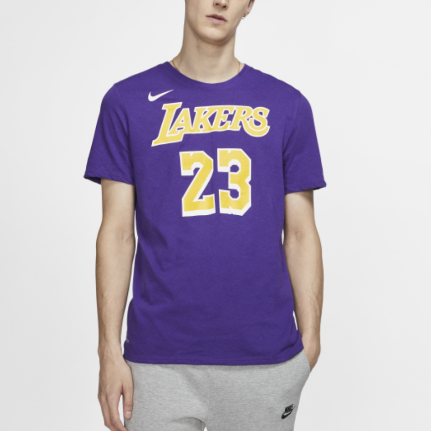 Nike NBA James LeBron James lakers limited Jersey Short Sleeve Purple AR4888-557 - Image 3