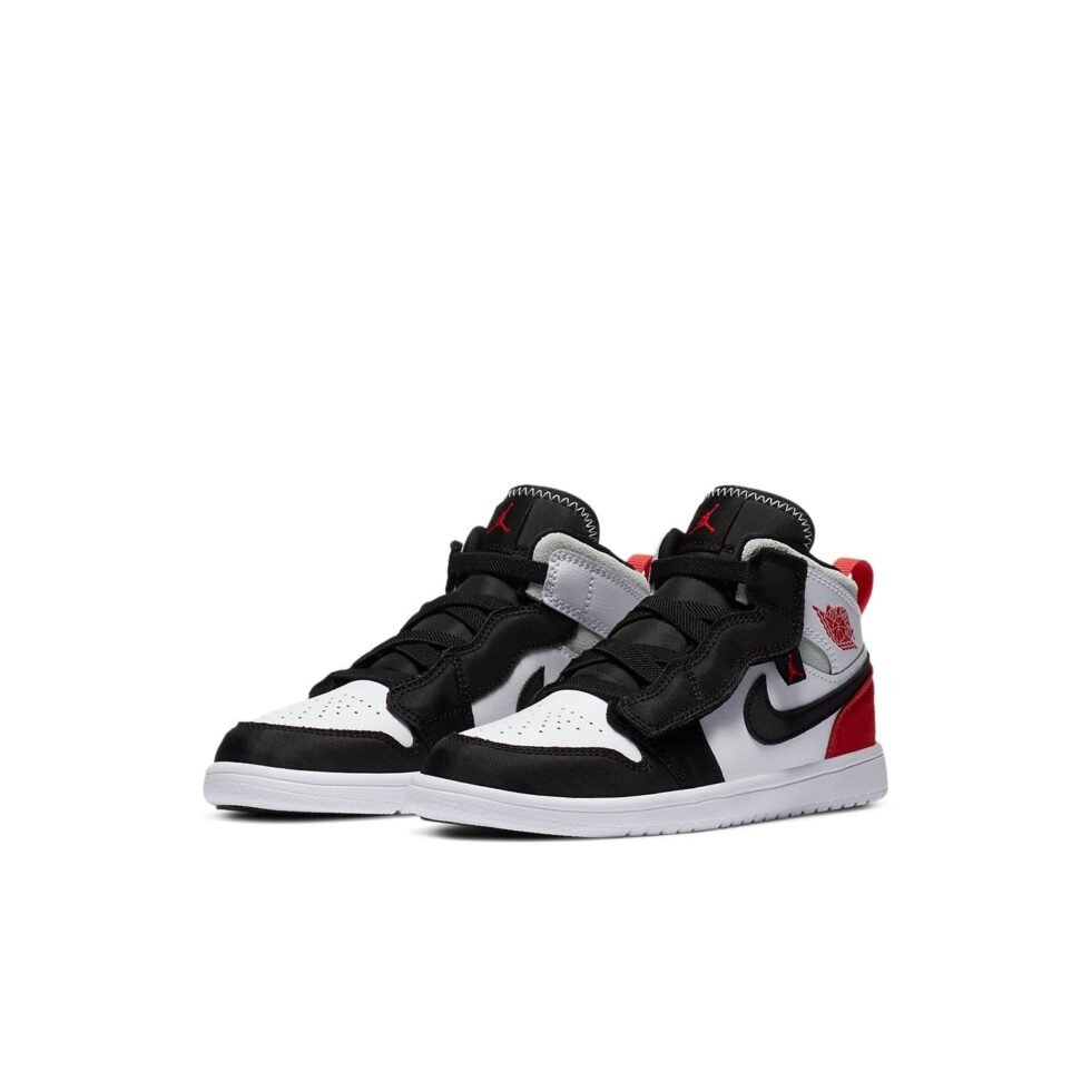 (PS) Air Jordan 1 Mid ALT 'Red Black Toe' AR6351-100 - Image 3
