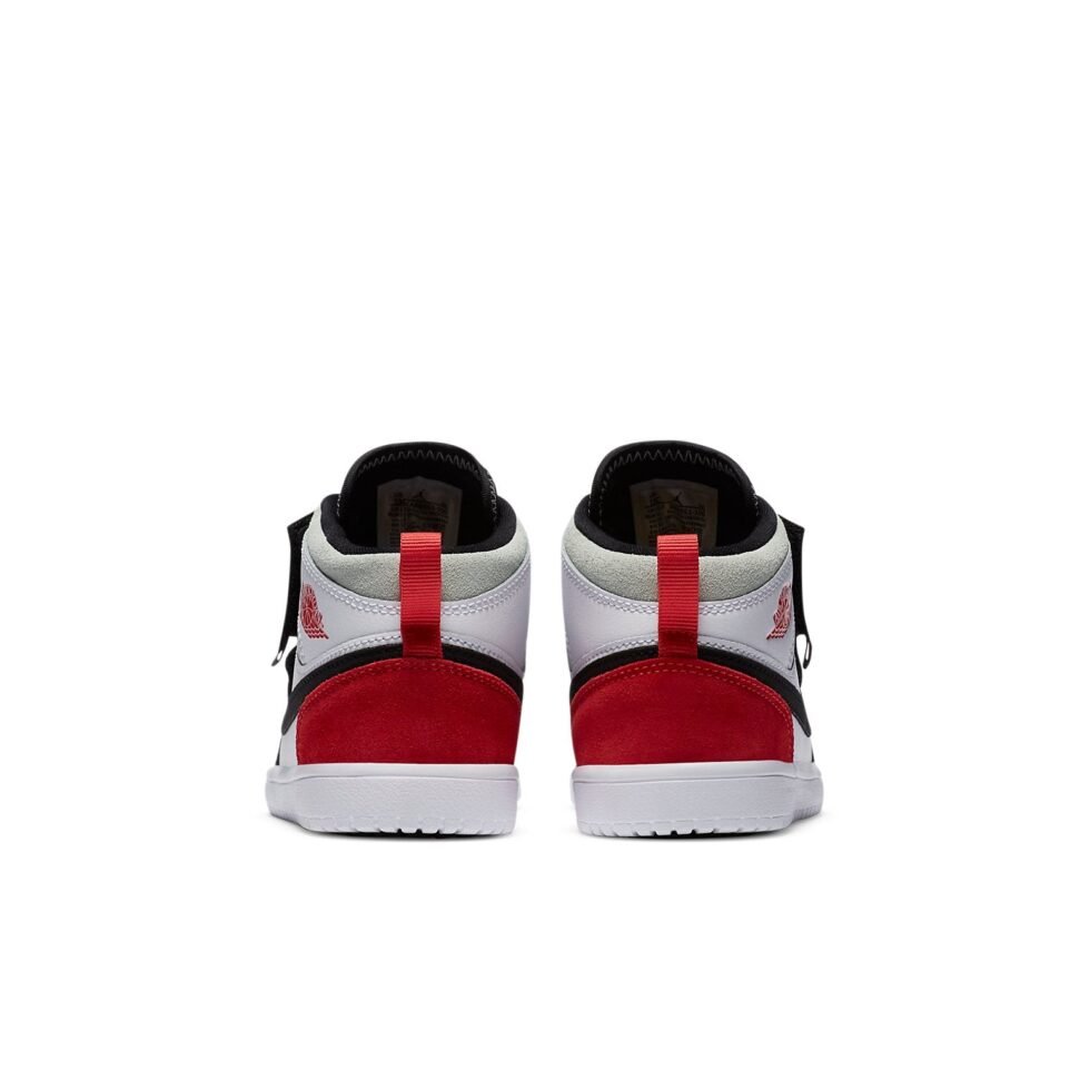 (PS) Air Jordan 1 Mid ALT 'Red Black Toe' AR6351-100 - Image 5