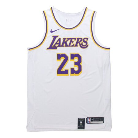 Nike NBA Lakers LeBron James VaporKnit Jersey 'White' AT4709-102