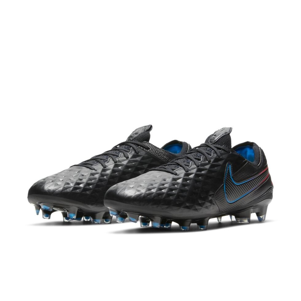 Nike Tiempo Legend 8 Elite FG 'Black Siren Red Photo Blue' AT5293-090 - Image 4