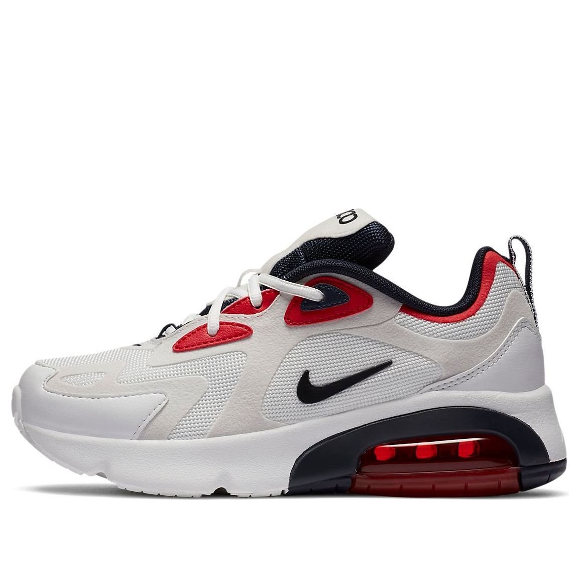 (GS) Nike Air Max 200 'Summit White University Red' AT5627-105