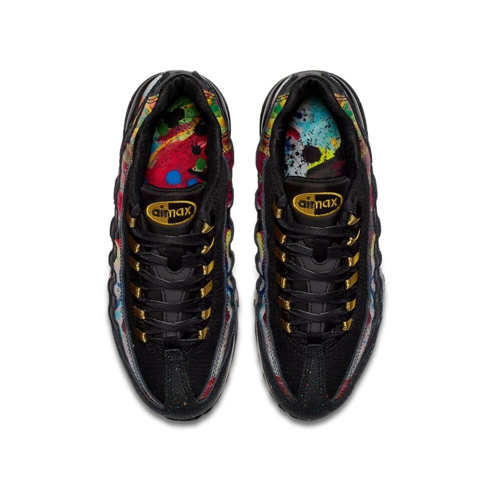 (GS) Nike Air Max 95 'Black Metallic Gold' AT6158-001 - Image 2