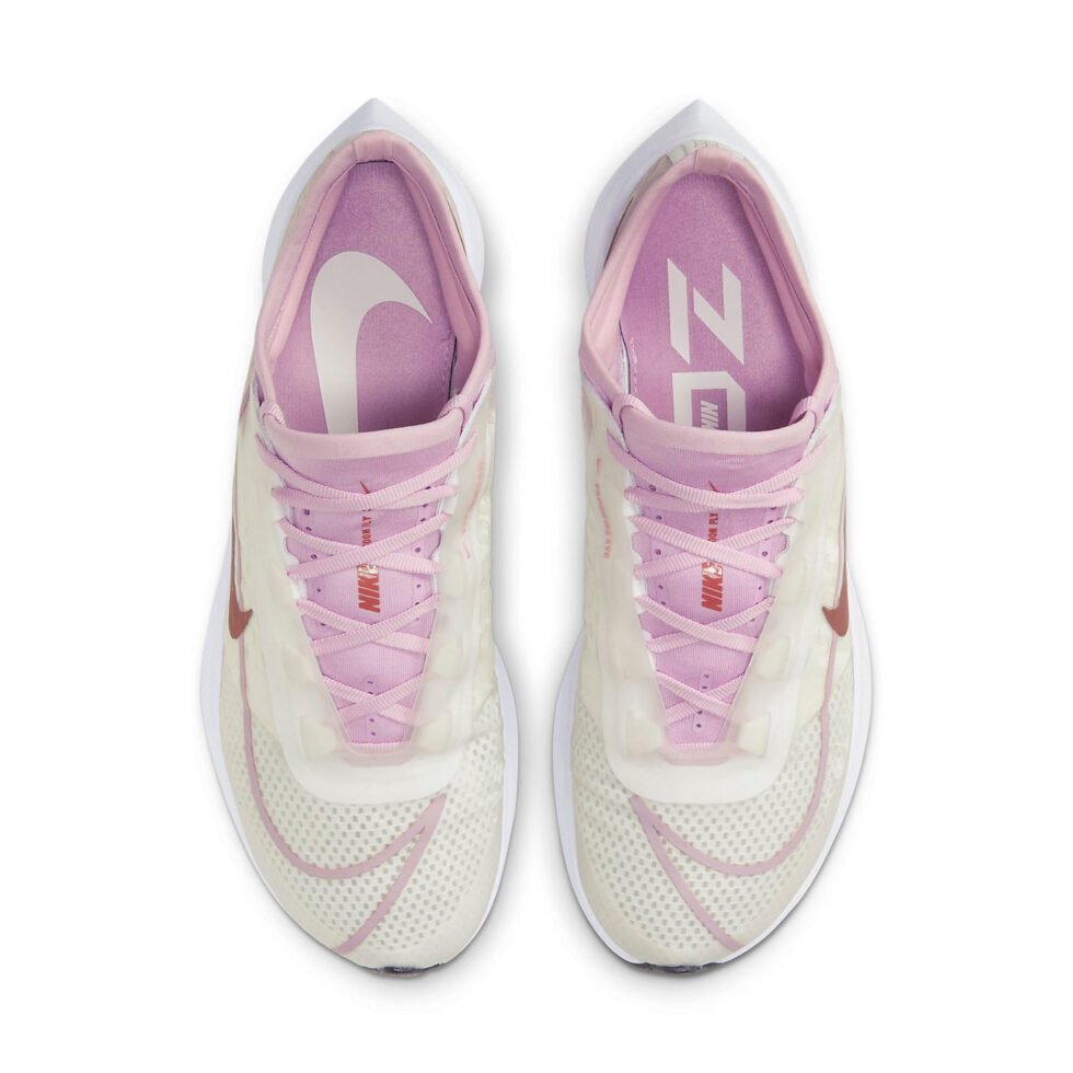 (WMNS) Nike Zoom Fly 3 'White Light Arctic Pink Bronze' AT8241-103 - Image 4