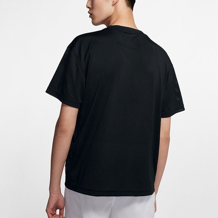 Air Jordan 23 Printing Mesh Short Sleeve Black AV0117-010 - Image 4