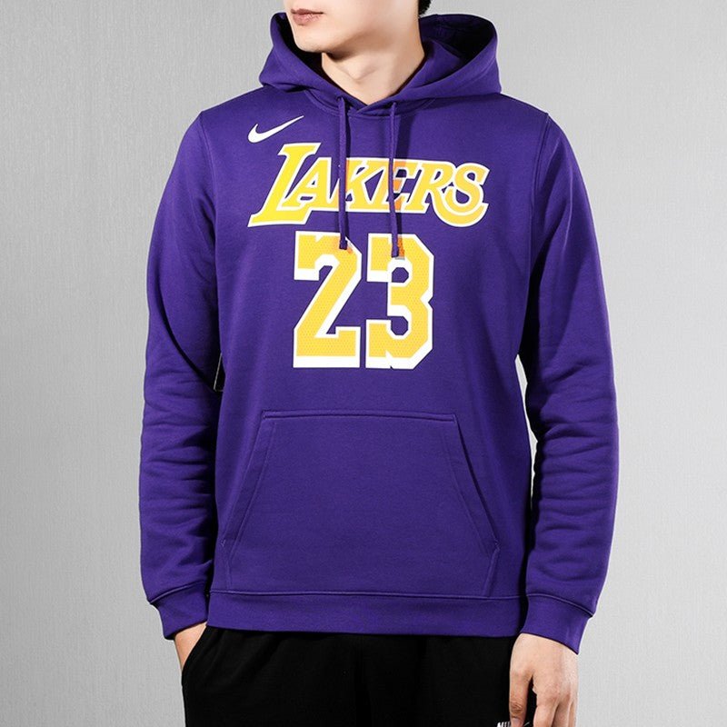Nike NBA lakers LeBron James Basketball Sports Fleece Lined Pullover Purple AV0401-504 - Image 4