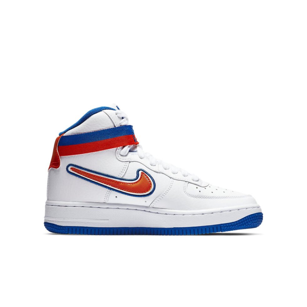 (GS) Nike Air Force 1 High LV8 Sports 'Knicks' AV3804-100 - Image 4