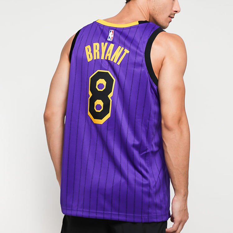 Nike NBA Jersey Kobe Bryant SW Fan Edition 18-19 Season City limited lakers No. 8 Purple AV4270-504 - Image 4