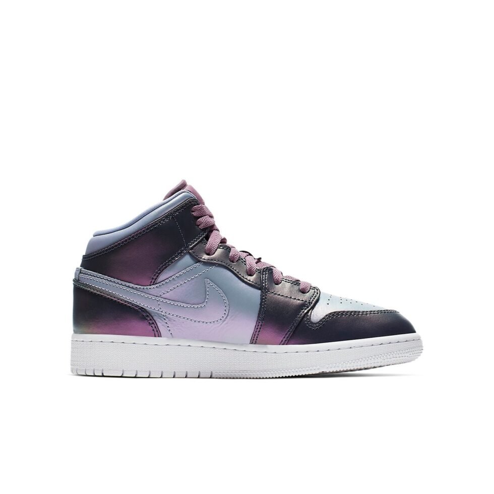 (GS) Air Jordan 1 Mid 'Metallic Purple' AV5174-400 - Image 2