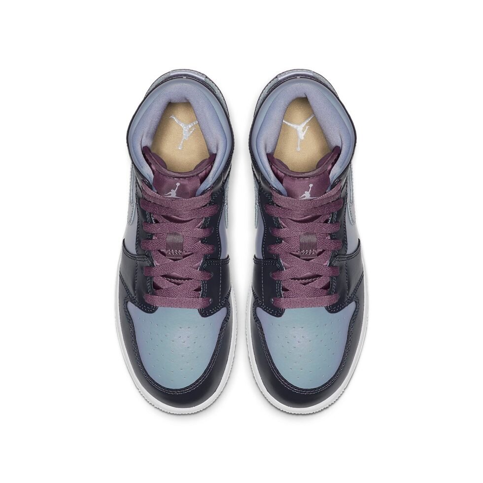 (GS) Air Jordan 1 Mid 'Metallic Purple' AV5174-400 - Image 4