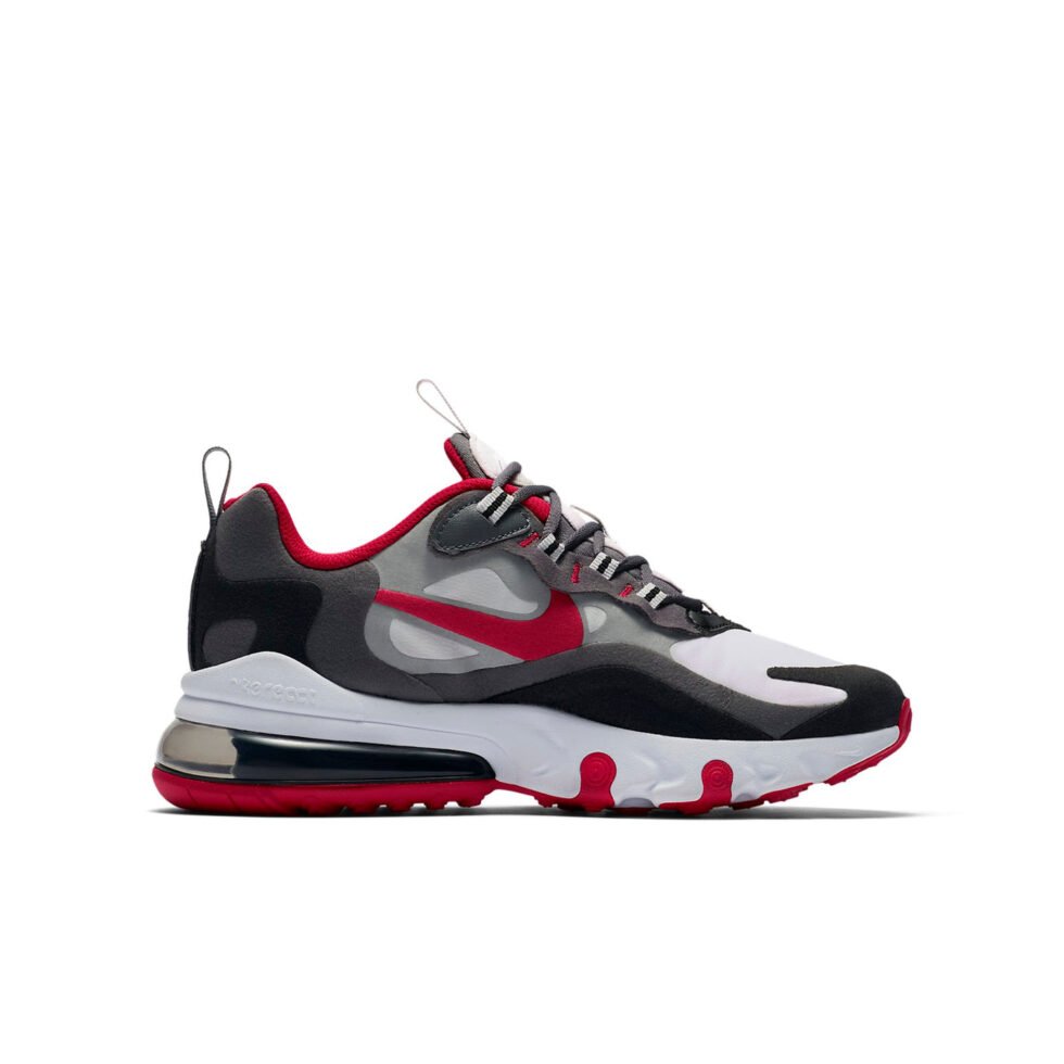 (GS) Nike Air Max 270 React 'University Red Iron Grey' BQ0103-013 - Image 2