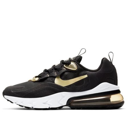 (GS) Nike Air Max 270 React 'Black Metallic Gold Star' BQ0103-018