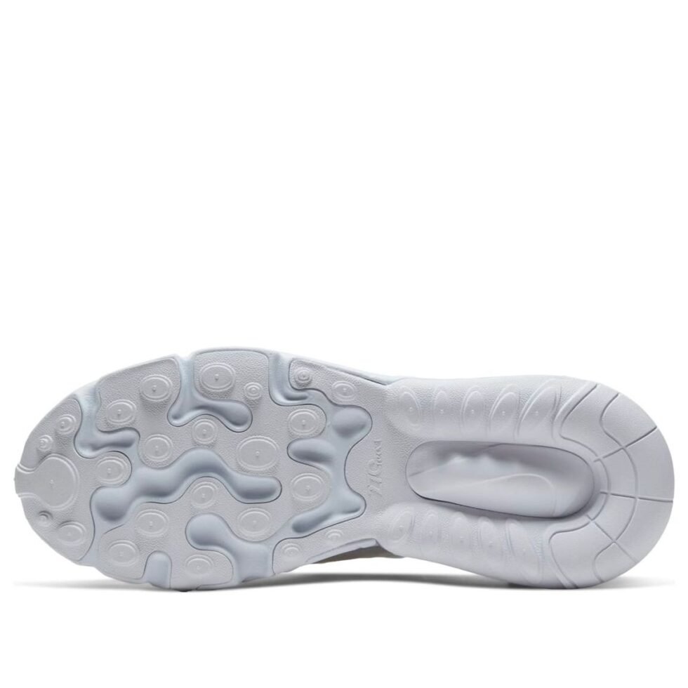 (GS) Nike Air Max 270 React 'Triple White' BQ0103-100 - Image 6