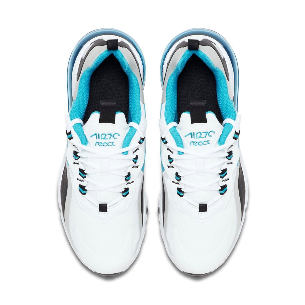 (GS) Nike Air Max 270 React 'White Laser Blue' BQ0103-106 - Image 4