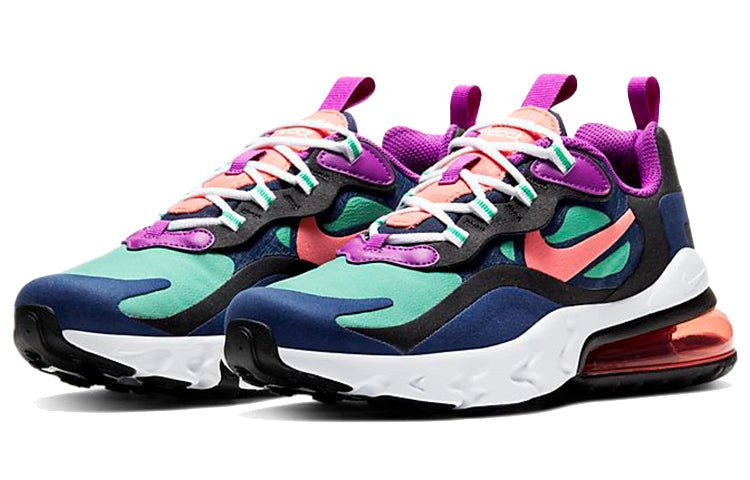(GS) Nike Air Max 270 React 'Kinetic Green Blue Ember' BQ0103-402 - Image 3