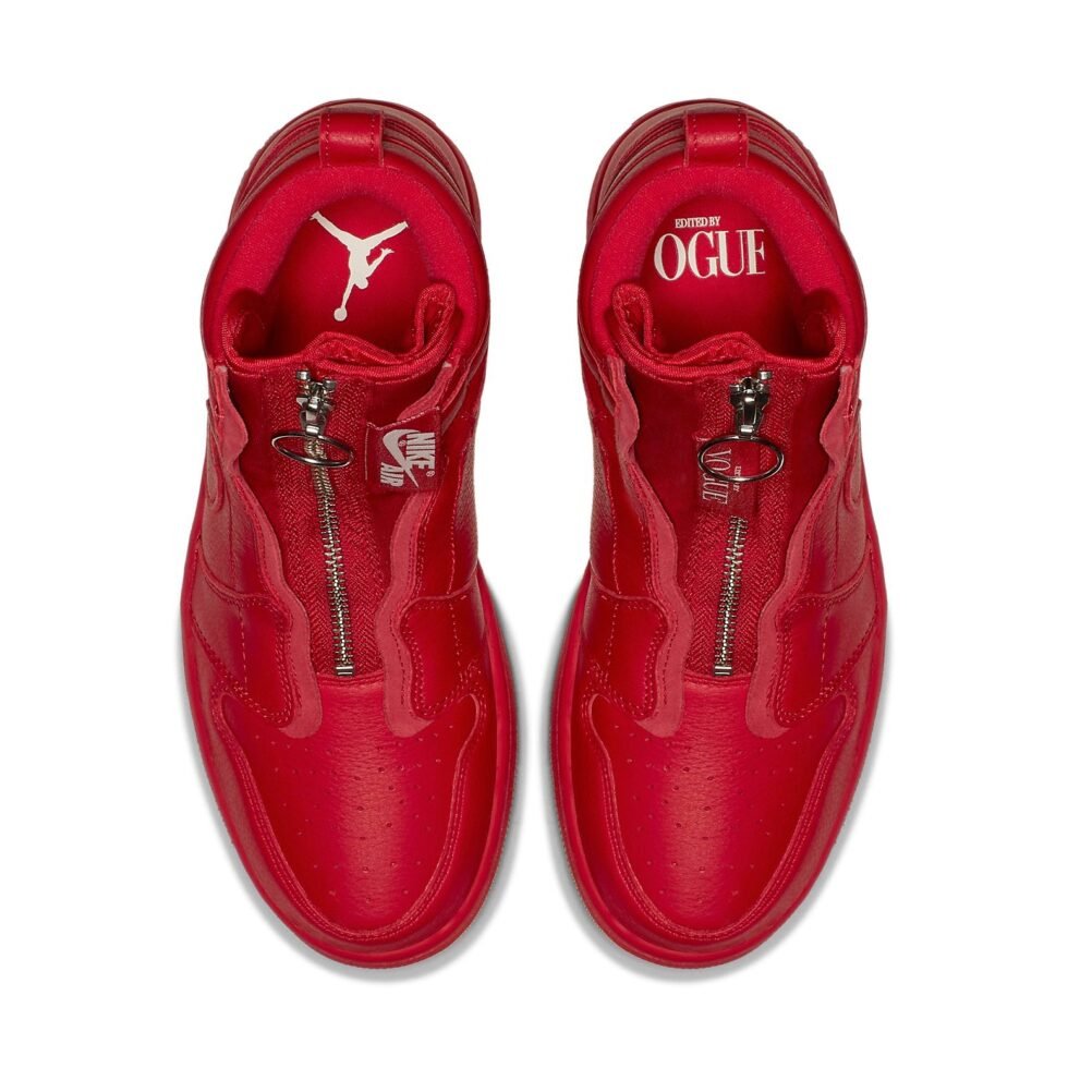 (WMNS) Air Jordan 1 Retro High Zip x Anna Wintour 'University Red' BQ0864-601 - Image 4