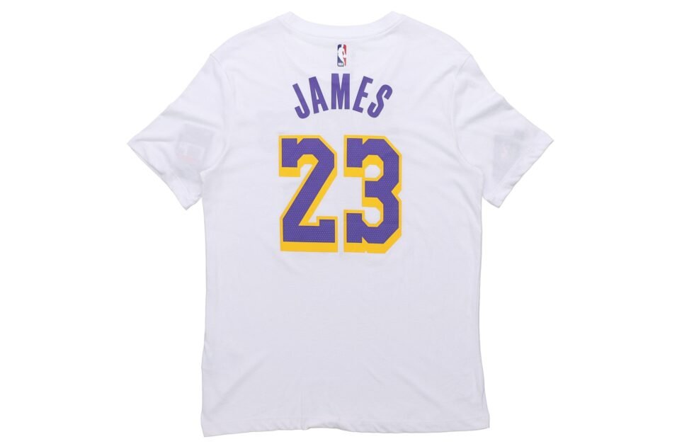 Nike Dri-FIT NBA LeBron James TEE Men White BQ1541-110 - Image 2