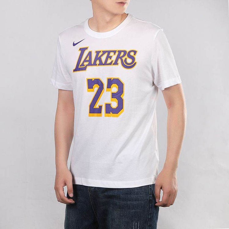 Nike Dri-FIT NBA LeBron James TEE Men White BQ1541-110 - Image 4