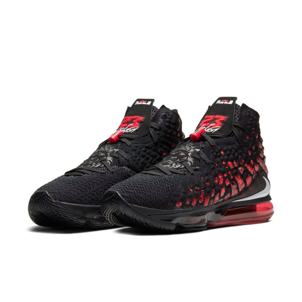 Nike LeBron 17 EP 'Infrared VI 'Black White University Red' BQ3178-006 - Image 3