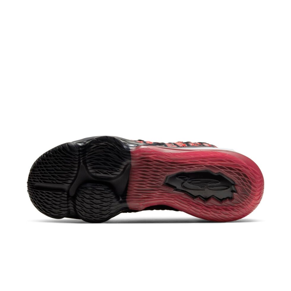 Nike LeBron 17 EP 'Infrared VI 'Black White University Red' BQ3178-006 - Image 6
