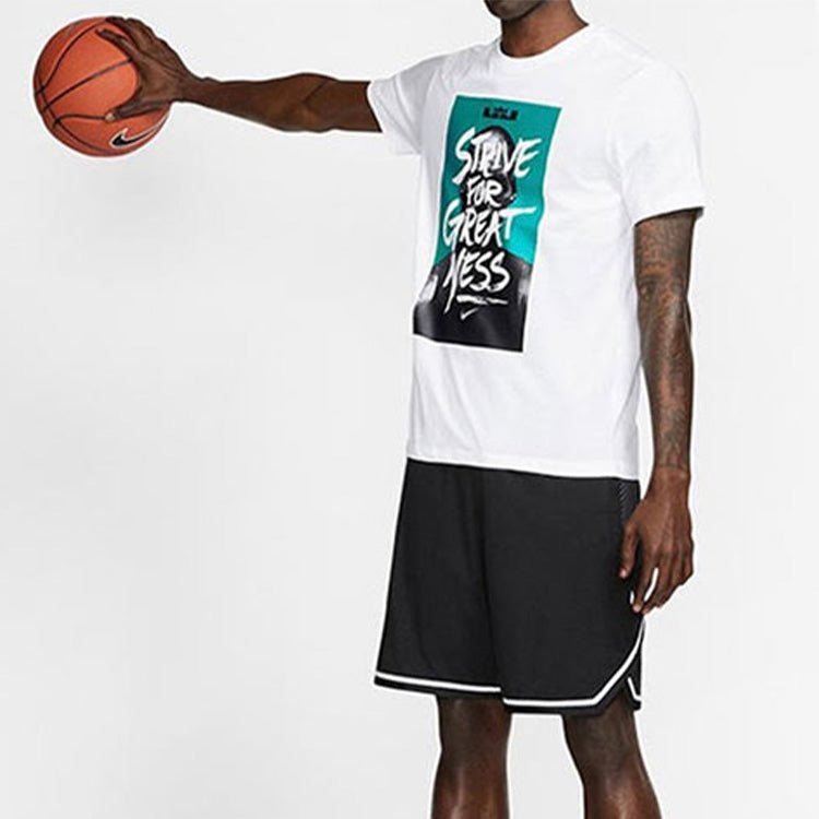 Nike LeBron James Printing Sports Short Sleeve White BQ3625-100 - Image 4