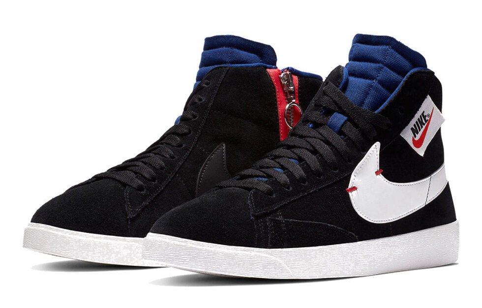 (WMNS) Nike Blazer Mid Rebel XX 'Black Royal Blue' BQ4022-005 - Image 3