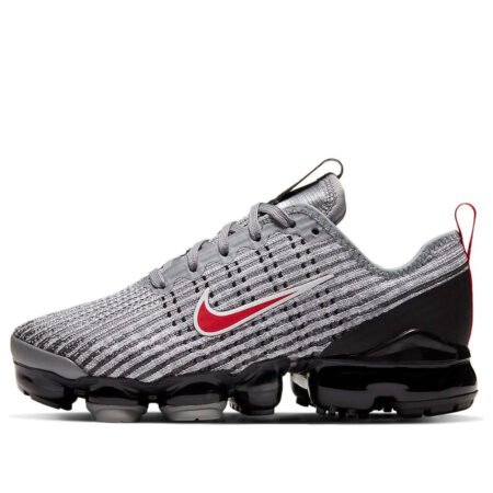 (GS) Nike Air VaporMax Flyknit 3 'Particle Grey University Red' BQ5238-006
