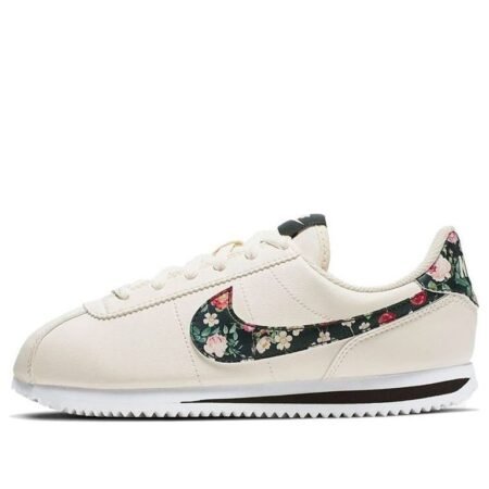 (GS) Nike Cortez Basic Vintage Floral 'Pale Ivory' BQ5297-100