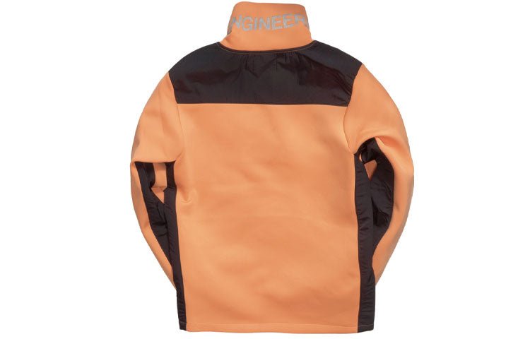 Air Jordan 23 Engineered Stand Collar Knit Contrasting Colors Half Zipper Orange BQ5738-854 - Image 2