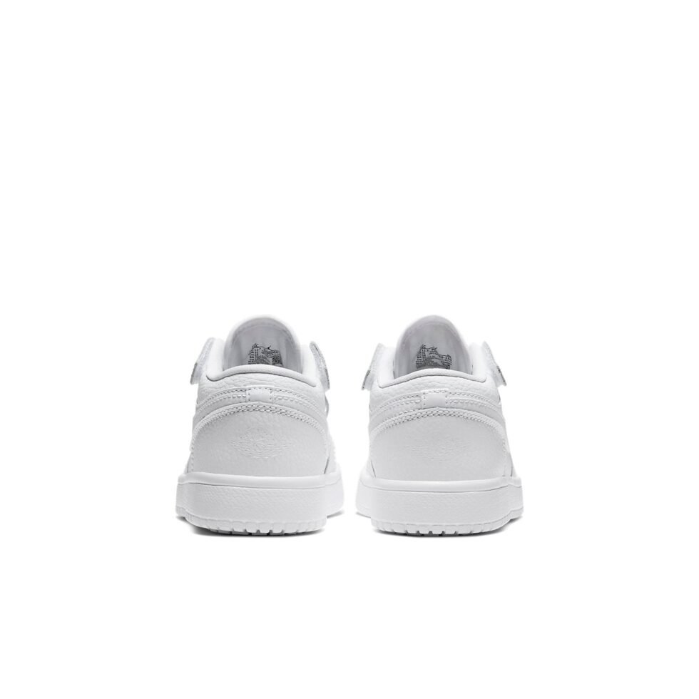 (PS) Air Jordan 1 Low ALT 'Triple White' BQ6066-130 - Image 5