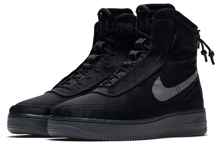 (WMNS) Nike Air Force 1 High Shell 'Black' BQ6096-001 - Image 3