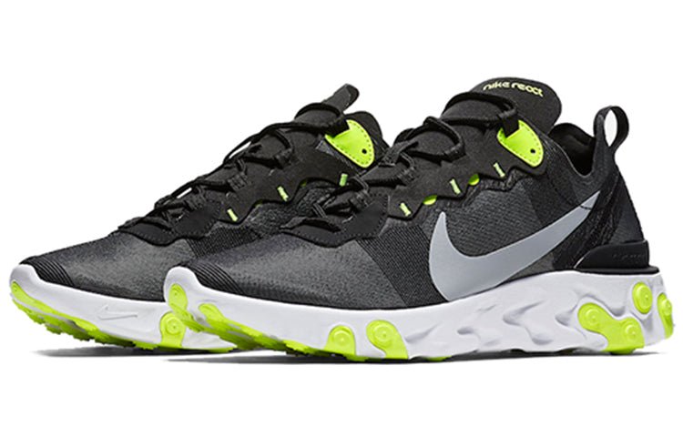 Nike React Element 55 'Black Volt' BQ6166-001 - Image 3