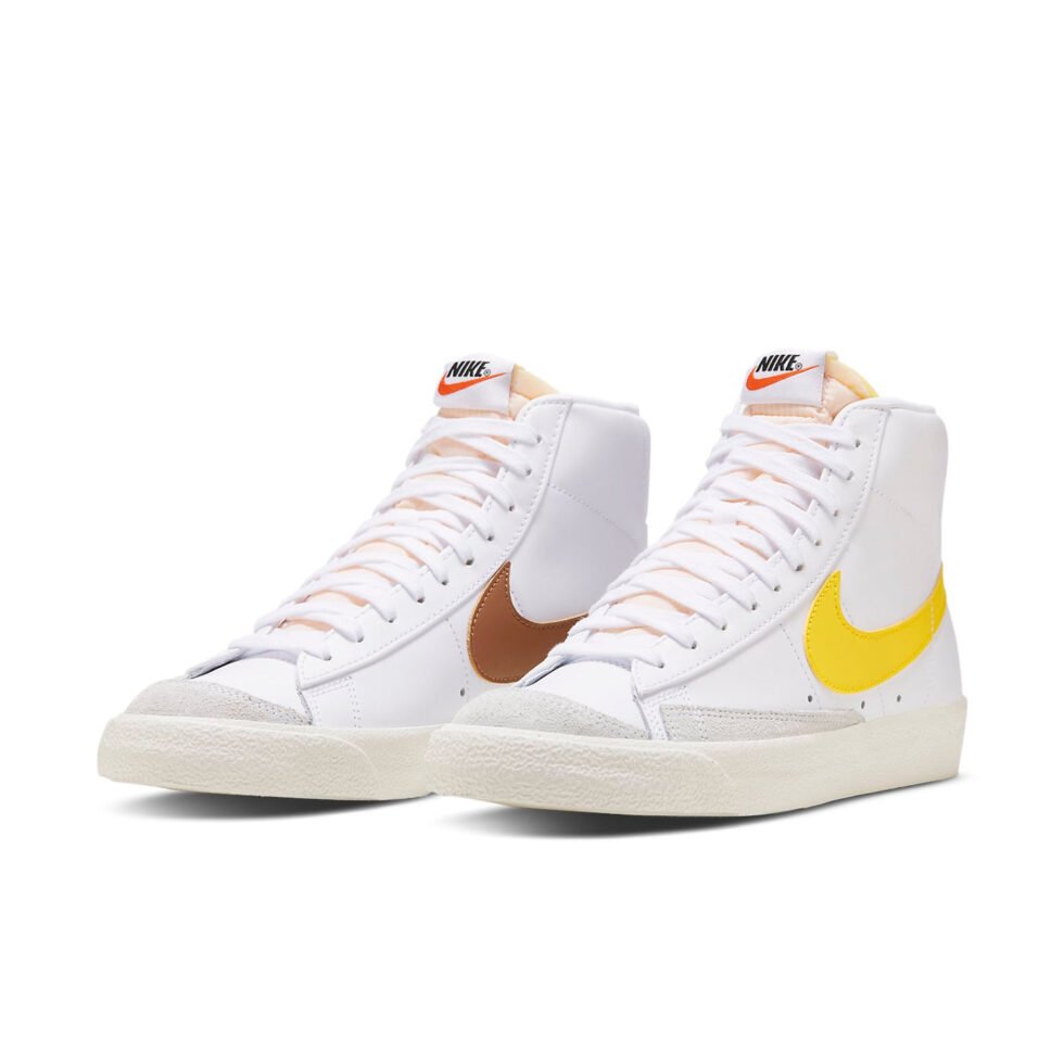 Nike Blazer Mid 77 Vintage 'White Yellow Brown' BQ6806-113 - Image 3