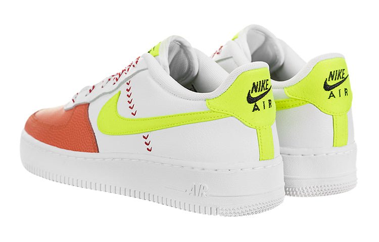 (GS) Nike Air Force 1 Low LV8 SPRB 'White Volt Orange' BQ6978-100 - Image 4
