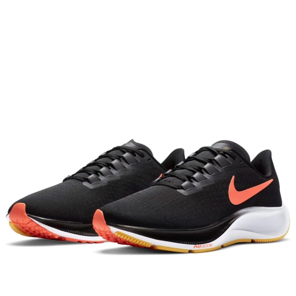 Nike Air Zoom Pegasus 37 'Black Bright Mango' BQ9646-010 - Image 3