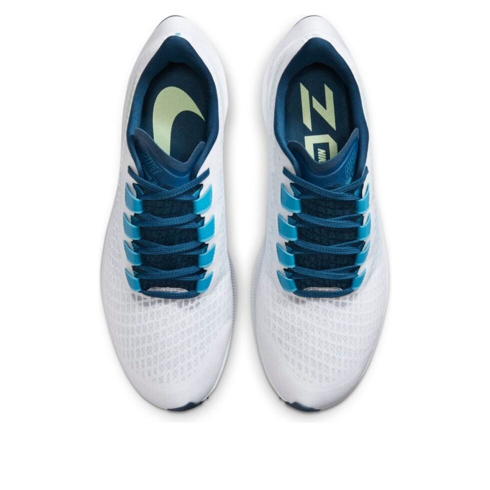 Nike Air Zoom Pegasus 37 'White Blue Cucumber' BQ9646-101 - Image 4