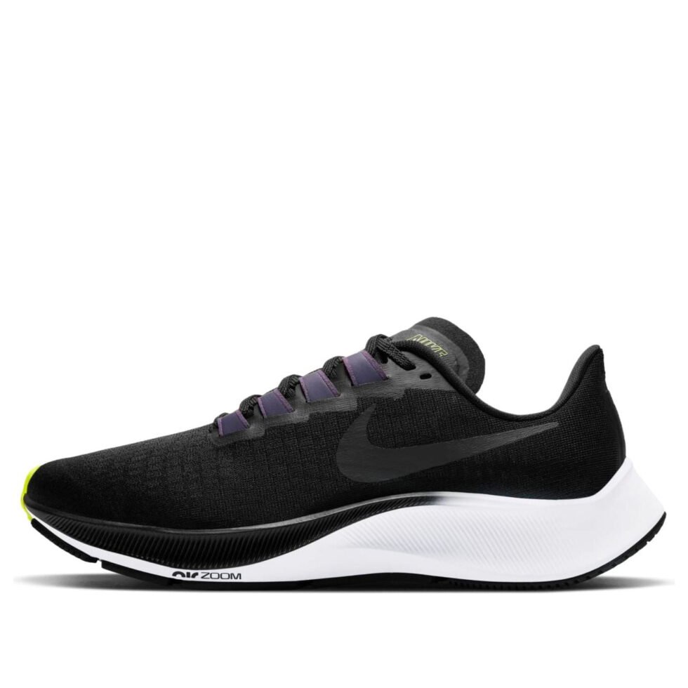 (WMNS) Nike Air Zoom Pegasus 37 'Black White Green' BQ9647-010