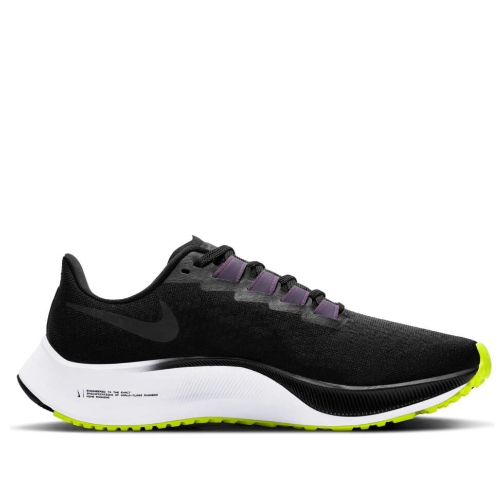 (WMNS) Nike Air Zoom Pegasus 37 'Black White Green' BQ9647-010 - Image 2