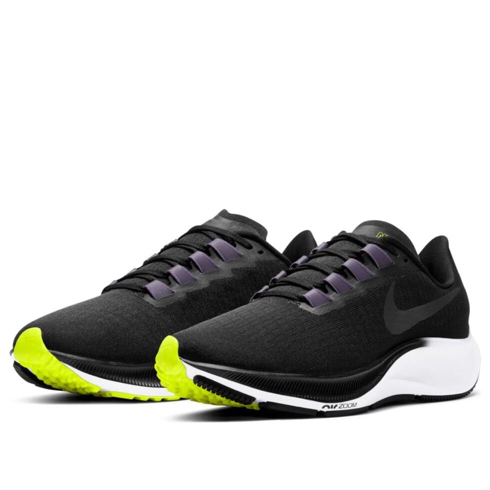 (WMNS) Nike Air Zoom Pegasus 37 'Black White Green' BQ9647-010 - Image 3