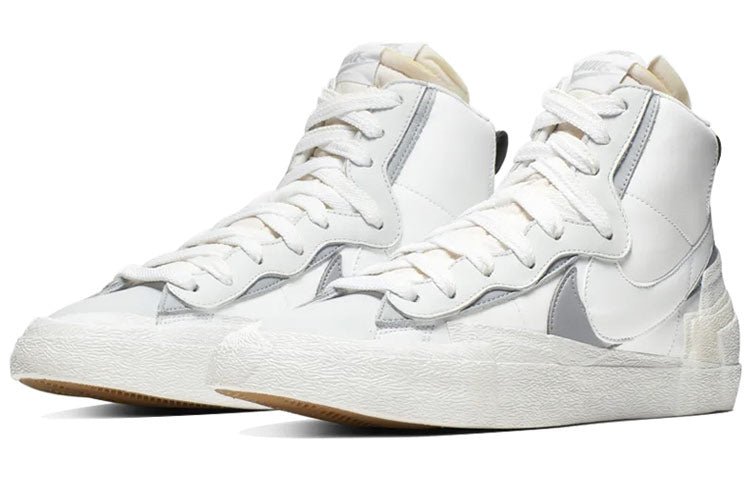 Nike x sacai Blazer Mid 'White Grey' BV0072-100 - Image 3