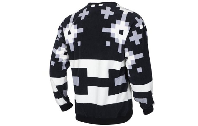 Nike SB Skateboard Icon Pattern Printed Sweater For Men Black/White BV0878-060 - Image 2