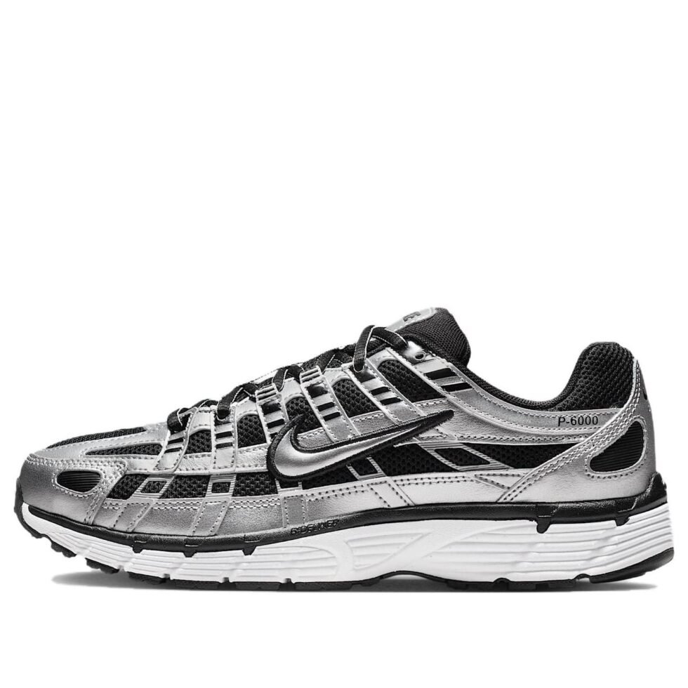 (WMNS) Nike P-6000 'Metallic Silver Black White' BV1021-013