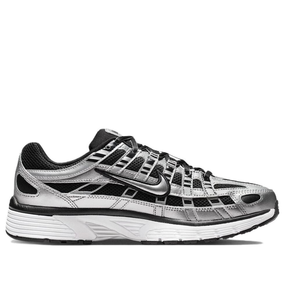 (WMNS) Nike P-6000 'Metallic Silver Black White' BV1021-013 - Image 2