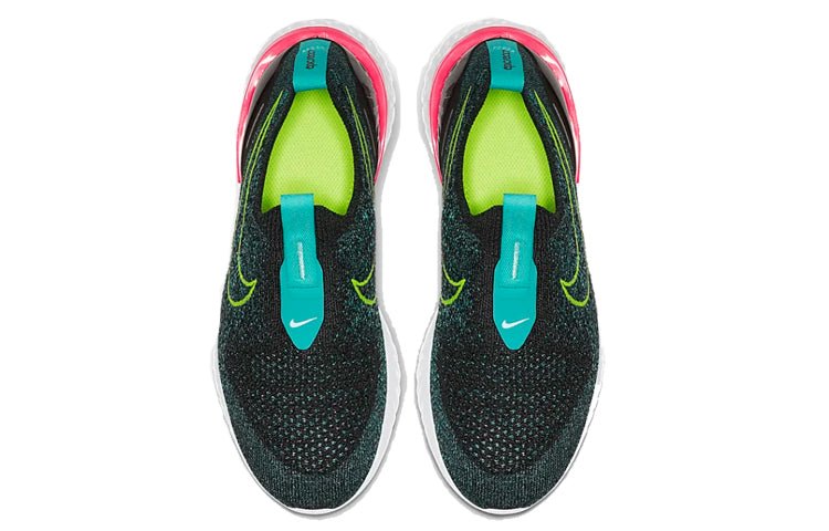 (GS) Nike Epic Phantom React Flyknit 'Black Hyper Jade' BV1370-073 - Image 3