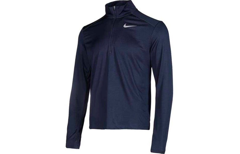 Nike Pacer Dri-FIT Cardigan Running Sports Long Sleeves Navy Blue BV4756-452 - Image 3