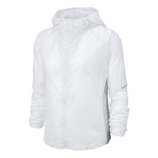 (WMNS) Nike Gym Running Hooded Jacket White BV4941-100