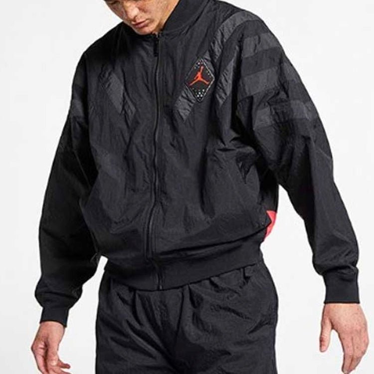 Air Jordan 6 Srt Lgc Nylon Jacket Zipper Black BV5406-010 - Image 3